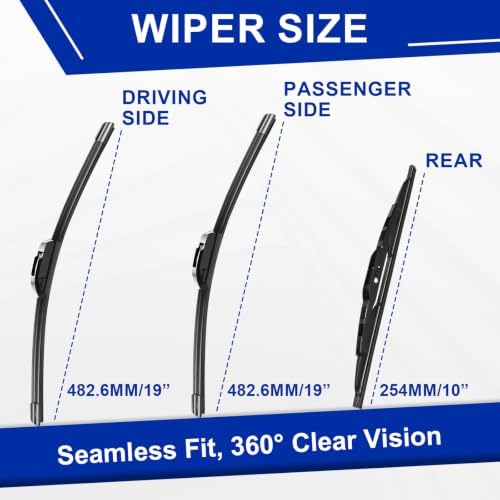 KAIYI 3 Windshield Wipers Compatible with Mazda Tribute 2001-2004