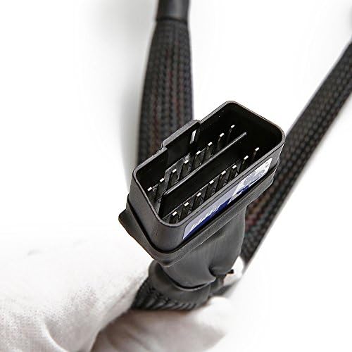 bbfly-B6 OBD2 Splitter OBDII Extension Cable Adapter (1FT/30CM) (10Pack)