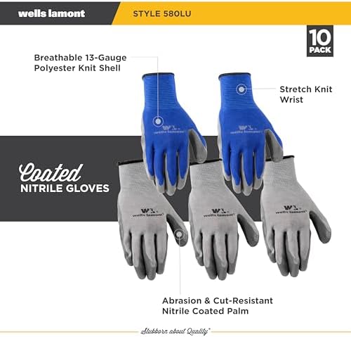 Wells Lamont Nitrile Work Gloves