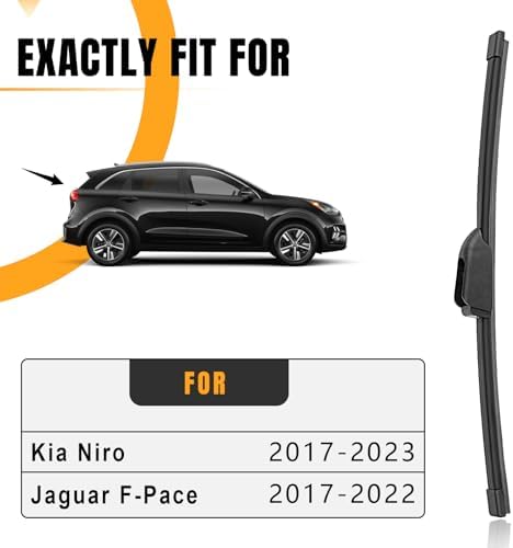 AUTOBOO 12" Rear Wiper Blade Replacement for Kia Niro Jaguar F-Pace
