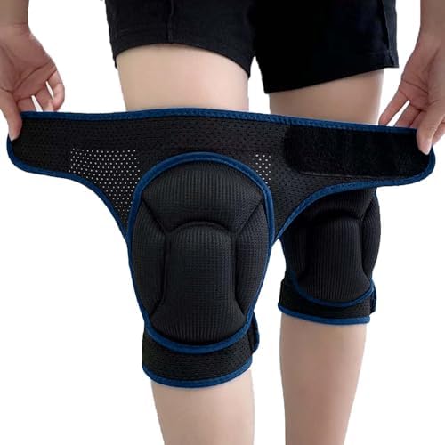 Breathable Knee Pads for Gardening Adult Men & Women, Blue L, 1 Pair