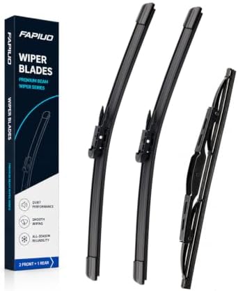 24"+21"+11" Front and Rear Windshield Wiper Blades Replacement for GMC Acadia 2013-2016, Pinch Tab (Set of 3)