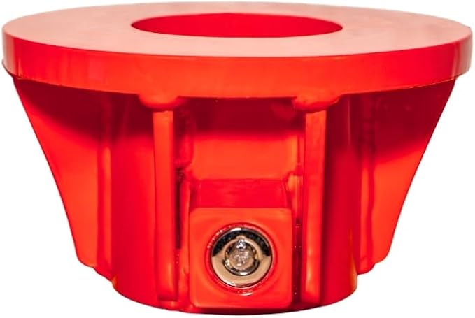 Equipment Lock Heavy Duty 5th Wheel King Pin Lock - Powder Coated Steel 5th Wheel Hitch Lock - Anti-Theft Tow Hitch Lock - Secure Fifth Wheel Lock for Theft Prevention & Trailer Security (Keyed Alike)