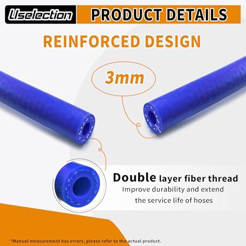1/2" ID-10Ft Heater Hose Silicone Coolant Radiator Enhanced Double