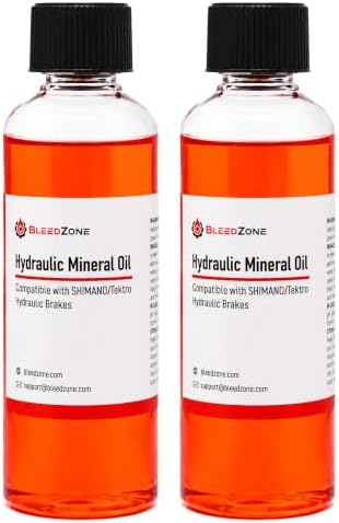 BleedZone Mineral Oil Brake Fluid for Shimano Tektro TRP, 2 x 100ml