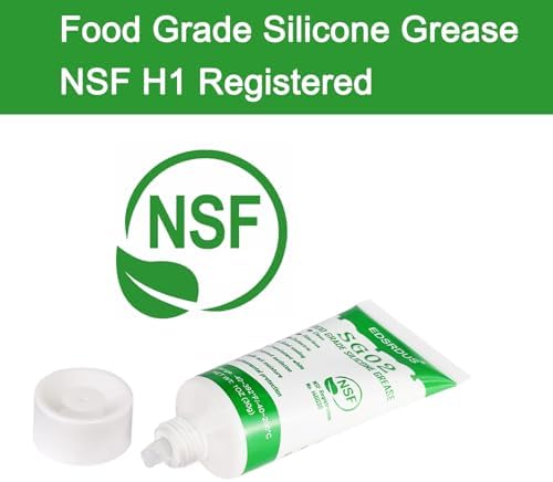 SG02 Food Grade Silicone Grease Waterproof Plumbers Grease for Valve Sealant Faucet O Rings Garden Hoses 1OZ