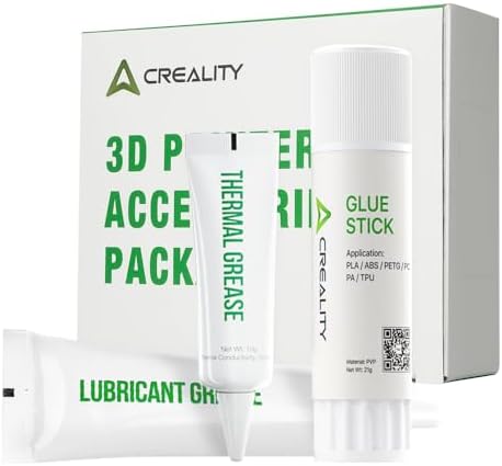 Creality Official 1PCS Thermal Grease + 1PCS Lubricant Grease+1PCS Glue Stick for Ender 3/Ender 3 V2/Ender 3 V3/V3 SE/KE/Ender 3 V3 Plus/K1/K1 Max/K1C/K1 SE//K2 Plus 3D Printer