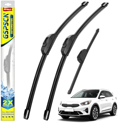 GSPSCN Windshield Wiper Blades for Kia Niro/Niro EV 2017-2022 (Pack of 3)
