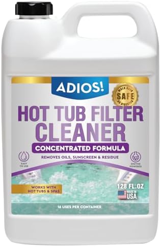 Hot Tub Filter Cleaner - Deep Cleaning Soaking Solution - 1 Gallon