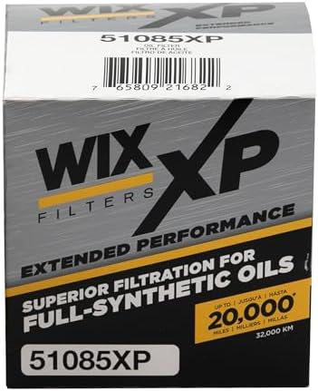 WIX 51085XP WIX XP Oil Filter Replacement, Built for Synthetic Oil - Compatible With Chrysler/Dodge/Jeep Vehicles (91-08), Mitsubishi Eclipse (95-99)