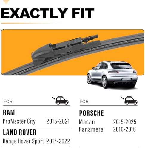 AUTOBOO 15" Rear Wiper Blade Replacement for Porsche Macan Panamera