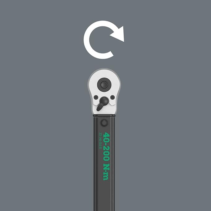 Wera Torque Wrench & Ratchet Set - 5075622001 1/2" Drive 40-200 Nm Torque Wrench, 05004016001 28 Pc 1/4" Drive Metric Ratchet Set