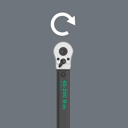 Wera 5074739001 Torque Screwdriver and Bit Set and 5075622001 Click-Torque Wrench 40-200 Nm