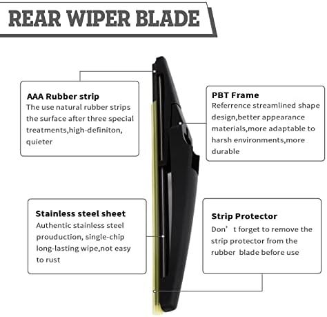 Rear Wiper Blade for Chevrolet Equinox,GMC Terrain 2022-2024