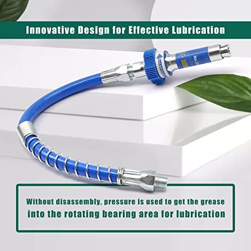 Fit for Lube Pro Plus Grease gun fitting Coupler Lock-on High Pressure Grease Coupler, 10th Generation Heavy-Duty Grease Gun Coupler Fittings Extensions, Lock Clamp Type Fits All Grease Guns Hose