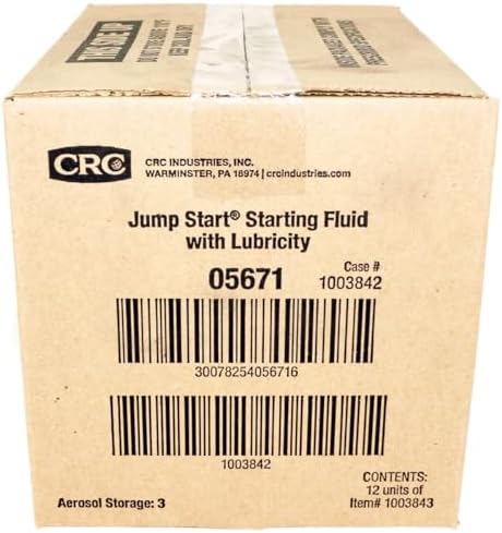 CRC 05671-12PK Starting Fluid with Lubricity, 11 fl. oz., Pack of 12