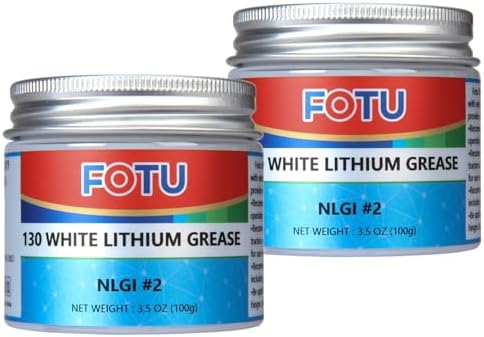 FOTU 130 2‑Pack White Lithium Grease, Multi‑Purpose Metal Parts Lubricant
