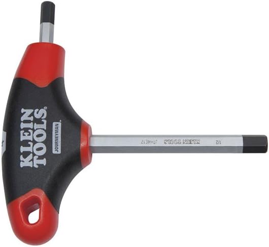 KLEIN TOOLS JTH4E17 1/2-Inch Hex Key with Journeyman T-Handle, 4-Inch