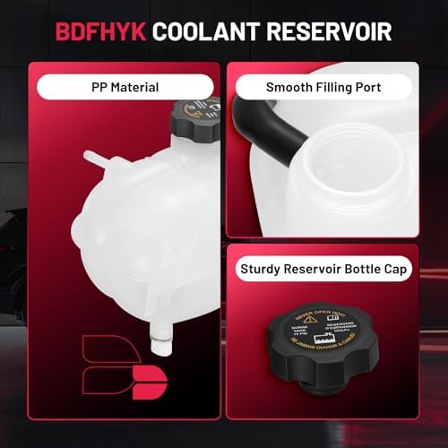 BDFHYK Engine Coolant Expansion Reservoir Overflow Tank Compatible with Saturn Sky 2007-2010,Ion 2003-2007, Compatible with Pontiac Solstice 2006-2009 Replace 603-097 10368831 63515605