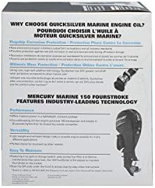 Quicksilver 4-Stroke Oil Change Kit – for Mercury Outboard Engines – 15, 20, 25, 30, 40, 50, 60, 75, 90, 115, 150, 175, 200, 225, 250, 300, 350, 400 HP