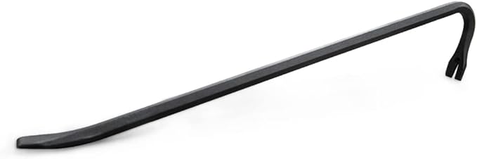 Olympia Tools 18" Wrecking Bar, Heavy Duty Pry Bar with Beveled Chisel End and Forged Carbon Steel for Prying, Lifting and Pulling Nails