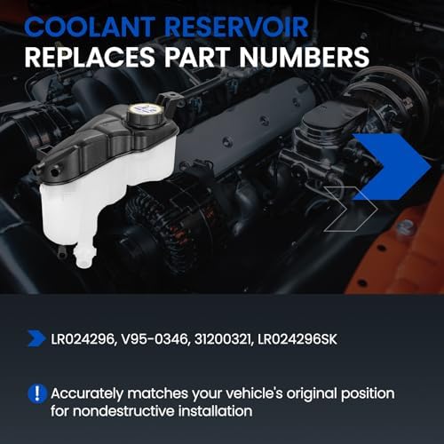 LR024296 Engine Coolant Reservoir Tank for Land Rover/Volvo 2.0L