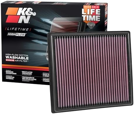 K&N High-Flow Original Lifetime Engine Air Filter: Increase Power: Premium, Washable: Compatible with 2015-2022 Chervolet/GMC: Colorado, Canyon, 33-5030