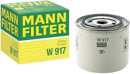 Mann Filter W 917 Spin-On Oil Filter Replacement Compatible With Volvo 240 (1990-1993), 242 (1980-1984), 740 (1985-1992), 850 (1993-1997), S70 (1998-1999), V70 (1998-2002) & More
