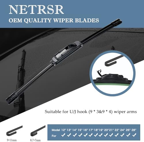 Silicone Wiper Blades 22 inch wiper blades 2 pack Replacement For Ford F Series 2023-2012 Expedition 22-08,Chevy Silverado GMC Sierra Series 2023-2019 2006-1999 Windshield Wiper Blades