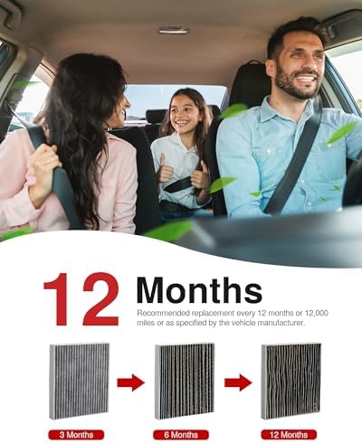 Puroma Cabin Air Filter Activated Carbon for CF12160 CAF1948P Hyundai KIA