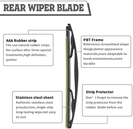 Rear Windshield Wiper Arm & Blade for Buick Enclave 2008-2017