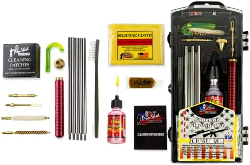 Pro-Shot Gun Cleaning Kits: Universal, Rifle, Pistol, and Shotgun Cleaning Kits with Premium Stainless Micro-Polished Rods, Brushes, Jags, Patches, CLP & Grease – Made in USA