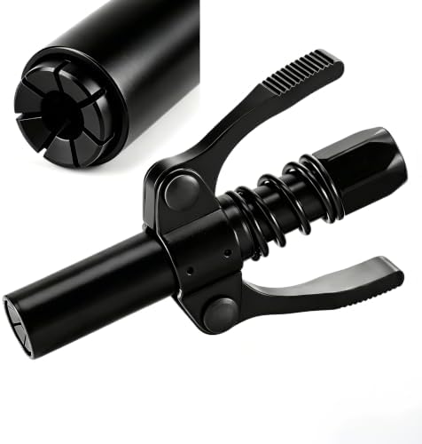 Black Grease Gun Coupler, Grease Gun Tips, 10,000 PSI, Leak-Free Seal