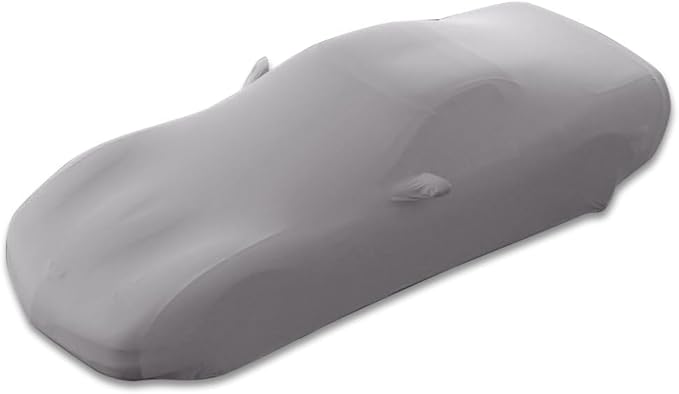 SR1 USA C4 Corvette Indoor Car Cover - Custom Fit Ultraguard Stretch Satin - The Ultimate High End Fit with Storage Bag for 1984-1996 C4, Z51, GS, ZR1 Convertible, Hardtop Corvettes (Silver)