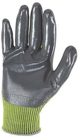Wells Lamont Men's Smooth Nitrile Coated Grip Work Gloves, 3-Pack, Large