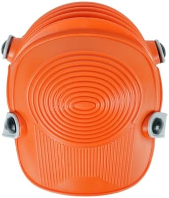 Zeluga 15-431 Ultraflex Non-Skid Premium Protective Gear with Flexible Design Plastic Kneepad, Orange