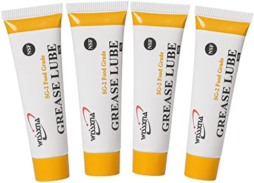 Silicone Grease, Food Grade Sanitary Lubricant, Machine Lube, Prevent Valves and O-Rings from Sticking, 10 Gram Tube Silicone Grease Combination (4 Tubes)