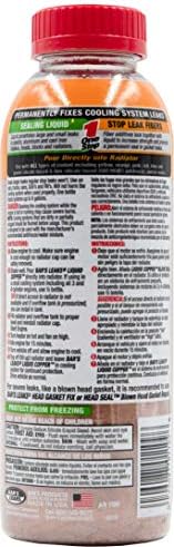 Bar's Leaks 1109 Block Seal Liquid Copper Intake and Radiator Stop Leak - 18 oz. (Pack of 2)