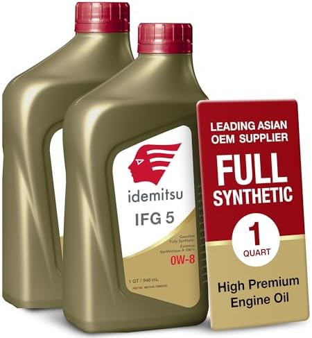 Idemitsu IFG 5 0W-8 Full Synthetic Engine Oil – 1 Qt, 2 Pack