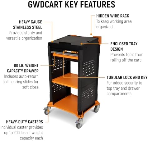 GEARWRENCH 5 Piece Automotive Diagnostic Set with Cart | GWSMARTMOD