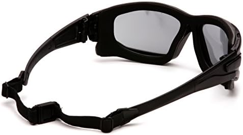 PYRAMEX I-Force Sporty Dual Pane Anti-Fog Goggle, Black Frame/Clear Anti-Fog Lens