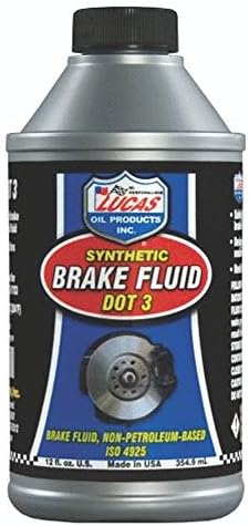 Lucas Oil 10825 Synthetic Brake Fluid DOT 3 - 12 Ounce (Pack of 12)