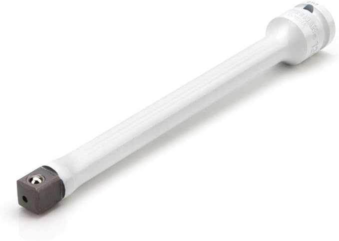 Steelman 1/2-Inch Drive 120 ft-lb Torque Extension for Impact Wrench, 8-inch Extension, Corrosion-Resistant Powder-Coated Steel, White