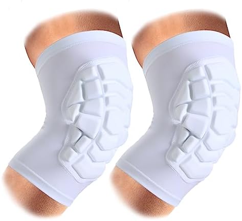 SZKANI Knee Pads Compression Leg Sleeve Knee Sleeve for All Sports Wrestling Protector Gear, 1 Pair of Knee Paded