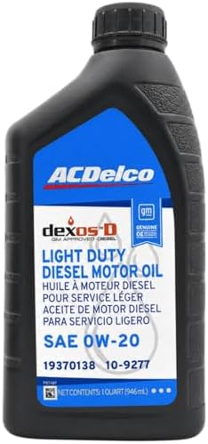 AC Delco DexosD 0w-20 Engine Oil and Oil Filter Change Kit For 3.0L Duramax Diesel LM2
