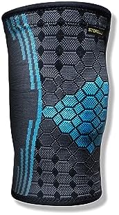 Storelli Knee Sleeve, Compression Knee Brace, Zero-Slip Silicone Band, Customizable Fit, Performance Support and Recovery, Superior Breathability