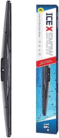 16" Rear Wiper Blade Replacement for Honda Odyssey 2023-2005,Passport 2023-2019 Subaru Outback 2022-2020,Impreza 2011-2009 Back Windshield Wiper Blade 16-B/H410