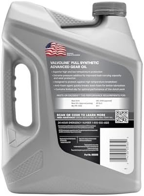 Valvoline SynPower SAE 75W-90 Full Synthetic Gear Oil 1 GA, Case of 3