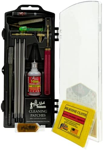 Pro-Shot Gun Cleaning Kits: Universal, Rifle, Pistol, and Shotgun Cleaning Kits with Premium Stainless Micro-Polished Rods, Brushes, Jags, Patches, CLP & Grease – Made in USA