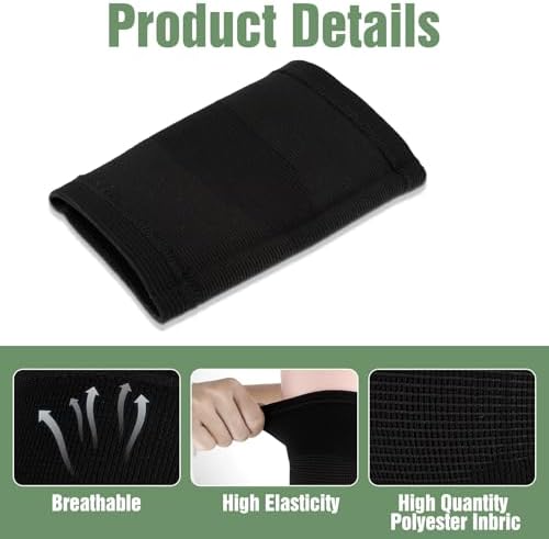 Kids Knee Brace Sleeve, 1 Pair Youth Knee Compression Sleeve Breathable Children Knees Support Pad Elastic Soft Knees Protectors for Kid Boys Girls Basketball Volleyball Football Running(Large)